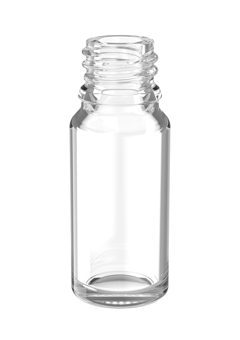 V2612 - 10ml Druppelfles 18mm helder glas