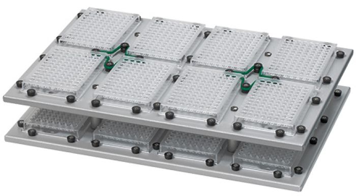 Edmund Bühler 0052 102 opzetplaat TiMix5 8 microtiterplaten