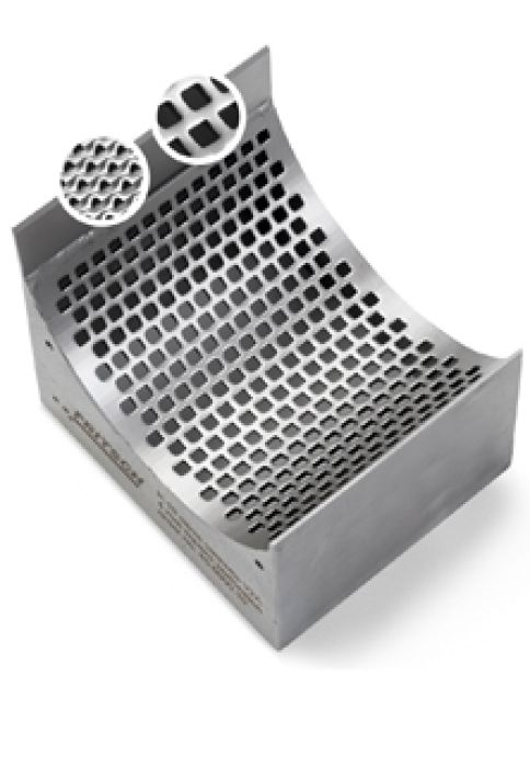 Fritsch zeefcassette chroomvrij met zeef 4 mm P25