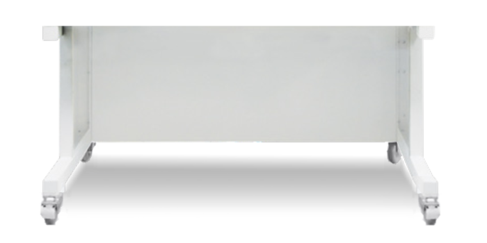 Esco onderstel 1.2m breed 86cm hoog op zwenkwielen