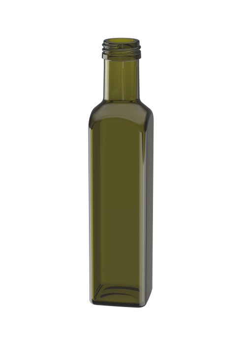 Glazen fles voor levensmiddelen