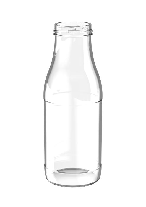 Glazen fles voor levensmiddelen