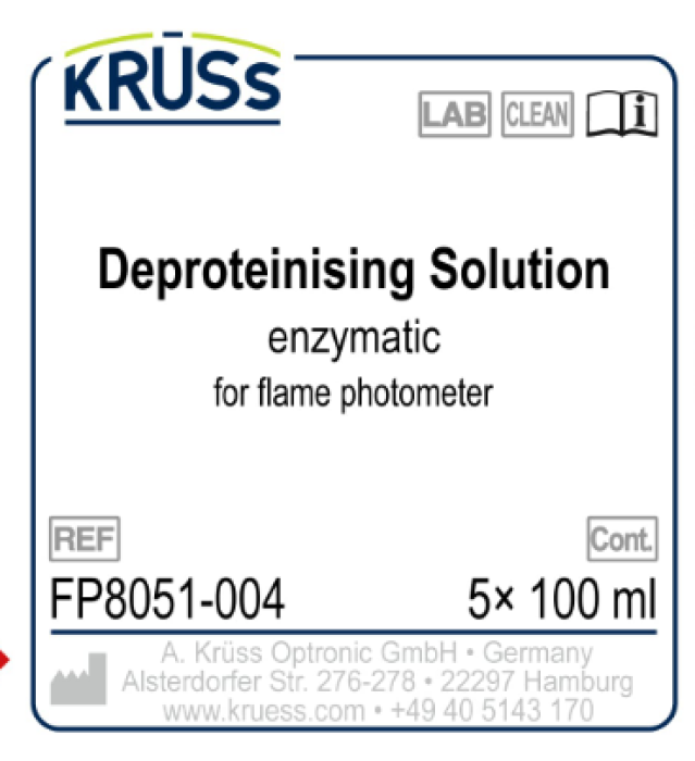Krüss FP8051-004 deproteïniserende oplossing 100 ml