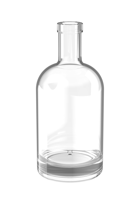 700ml Nocturne rond, kurkmonding, helder glas