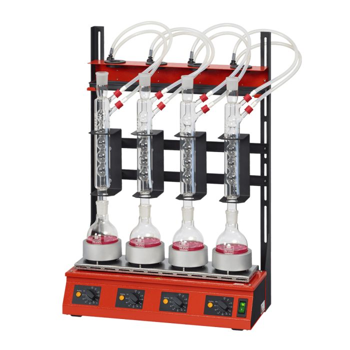 Behr RH254 serie reflux destillatie opstelling 4 x 250 ml