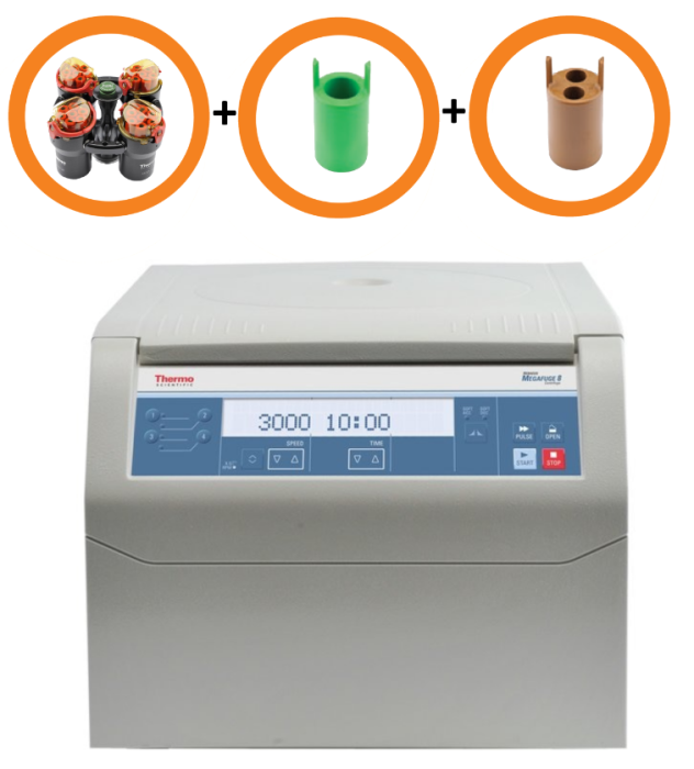 Heraeus Megafuge 8 tafelcentrifuge ongekoeld Packagevoordeel