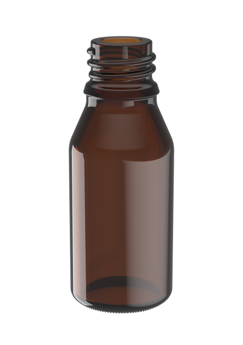 V1924 - 25ml Druppelfles 18mm bruin