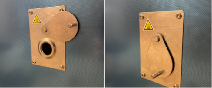 Memmert F3 doorvoer 23 mm rechts gecentreerd boven/midden