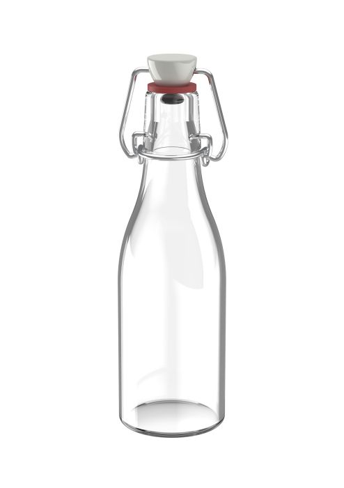 Glazen fles voor levensmiddelen