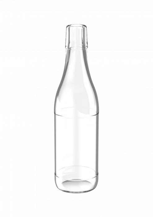 Glazen fles voor levensmiddelen