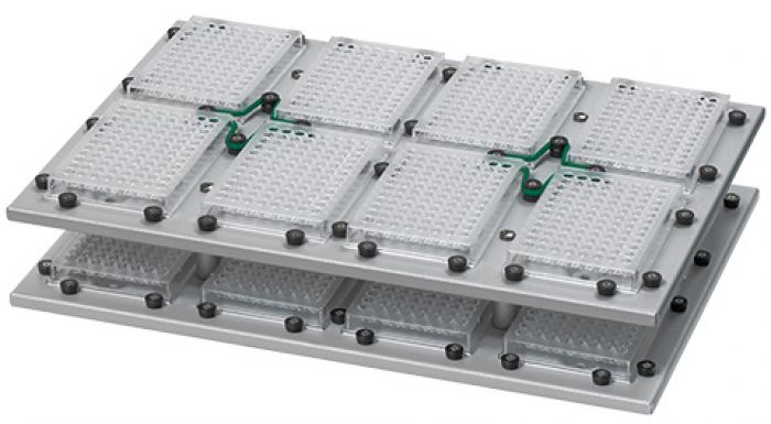 Edmund Bühler 0052 102 opzetplaat TiMix5 8 microtiterplaten