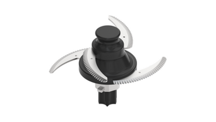 Fritsch Pulverisette 11 RVS gekarteld mes