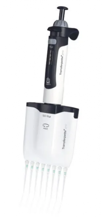 Brand Transferpette Pro 8 kanaals instelbaar van 0.5-10 µl