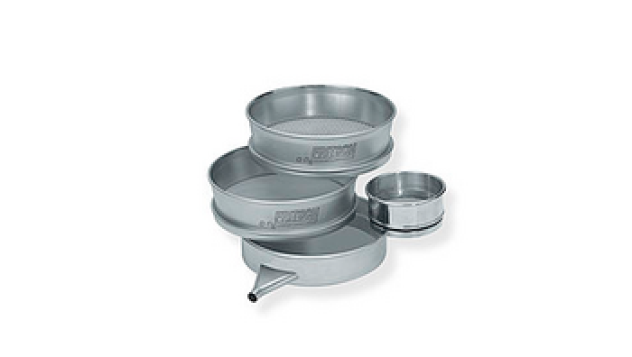 Fritsch zeefpan rvs 203,2 mm diam, 50 mm hoog