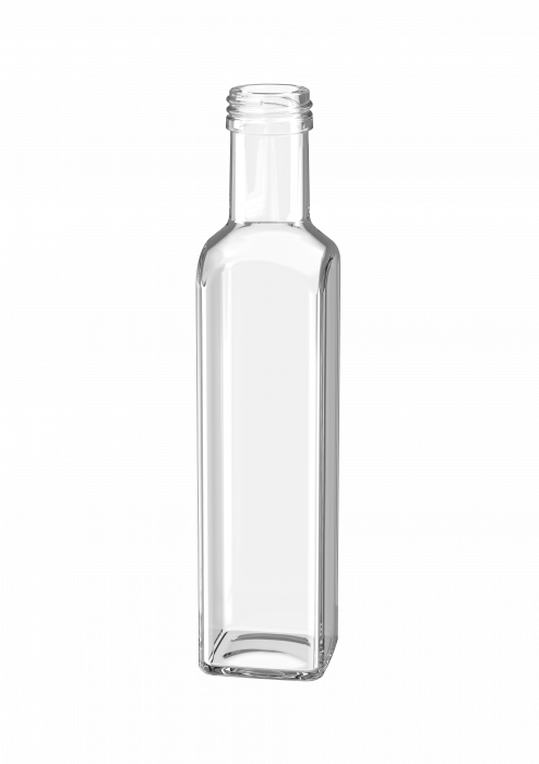 Glazen fles voor levensmiddelen