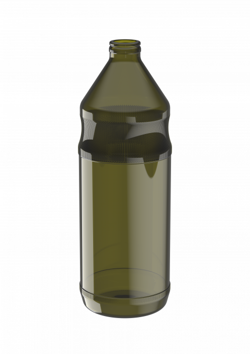 Glazen fles voor levensmiddelen