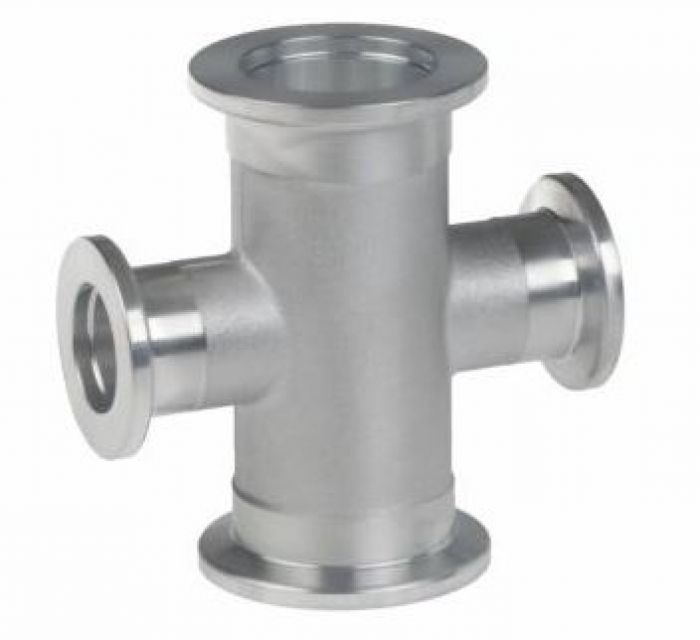 Vacuubrand kruisstuk aluminium DN 40/40/16/16
