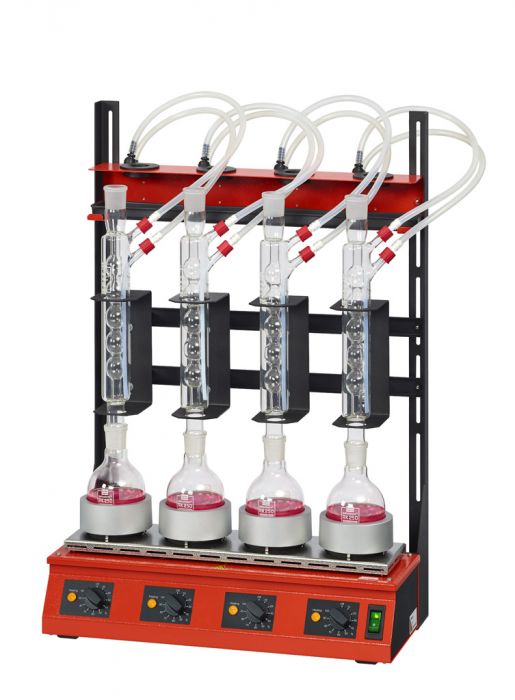 Behr RH106 serie reflux destillatie opstelling 6 x 100 ml