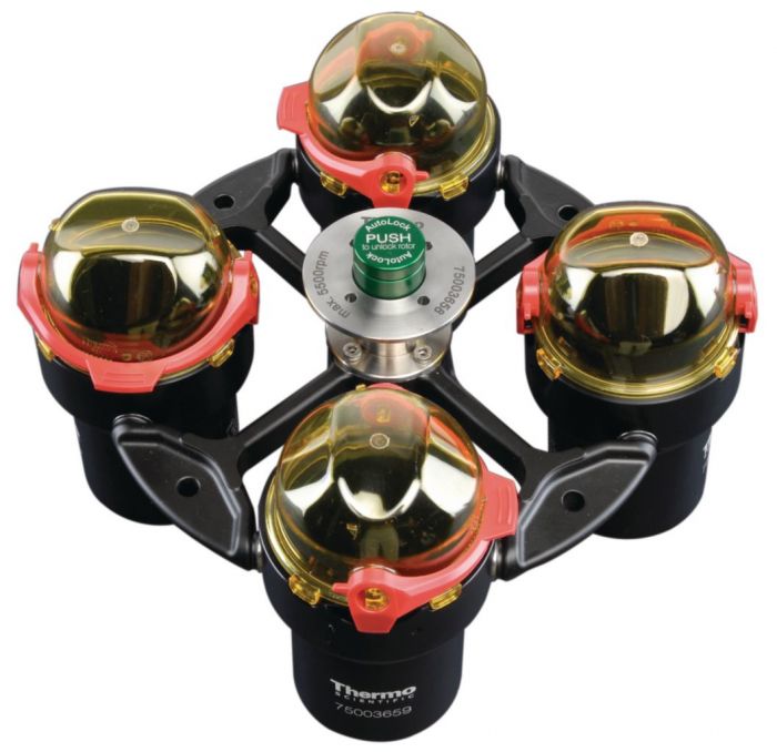 Heraeus TX-200 rotor voor ronde 180 ml bekers