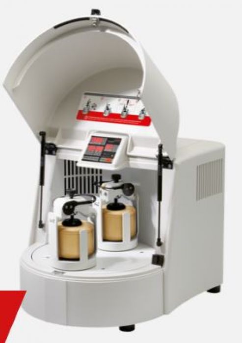 Fritsch Pulverisette 5/2 classic planetenkogelmolen 2 posities