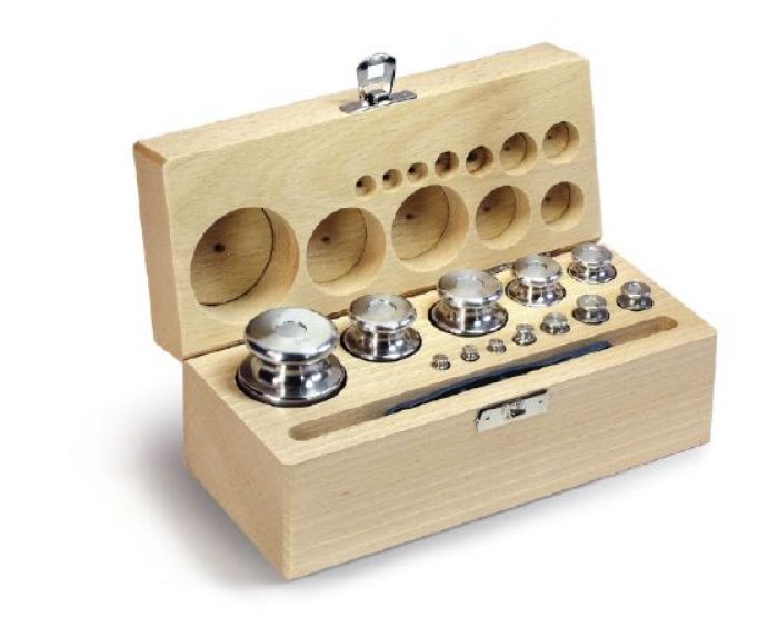 Kern 334-07 rvs ijkgewichten set 1 gram tot 2 kg  klasse F2