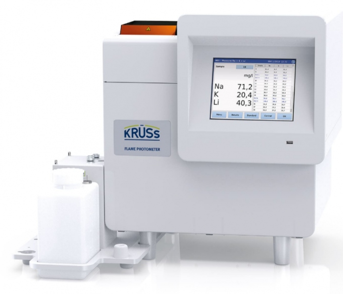 Krüss FP8500 vlamfotometer met geautomatiseerde meetmodus