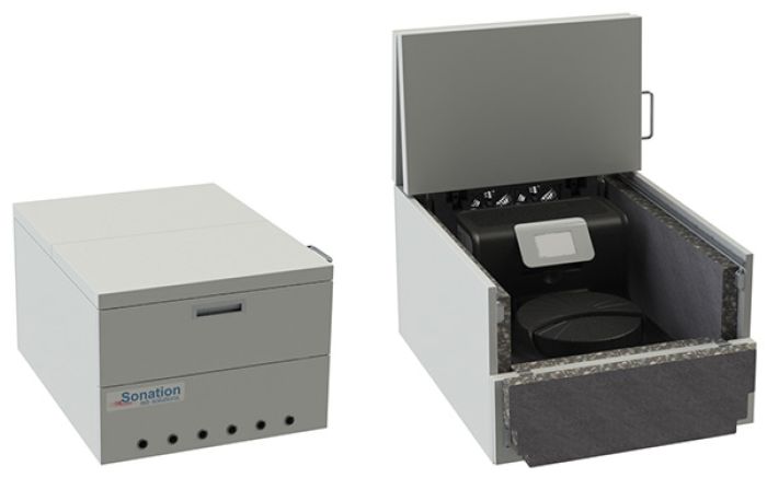 Sonation geluidsbox voor de Fritsch Pulverisette P7 Premium