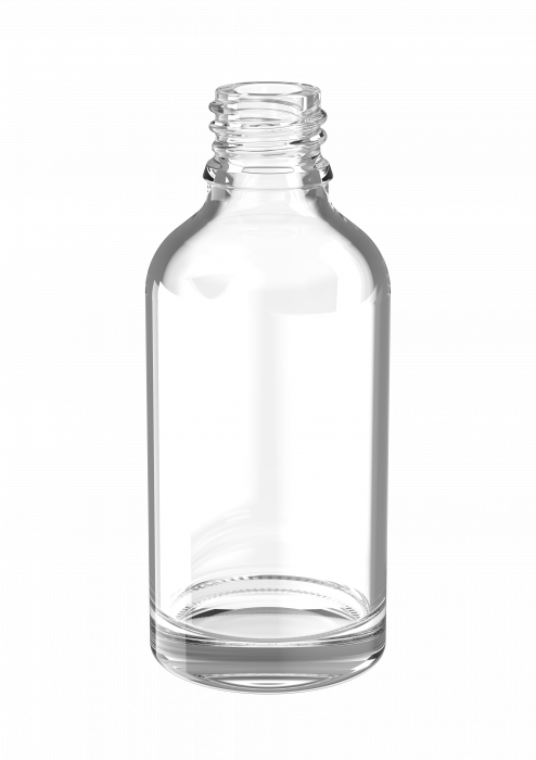 V2616 - 50ml Druppelfles GL18SR helder glas