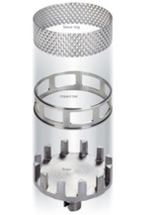 Fritsch RVS zeefring 0,75 mm voor impact bar Pulverisette 14