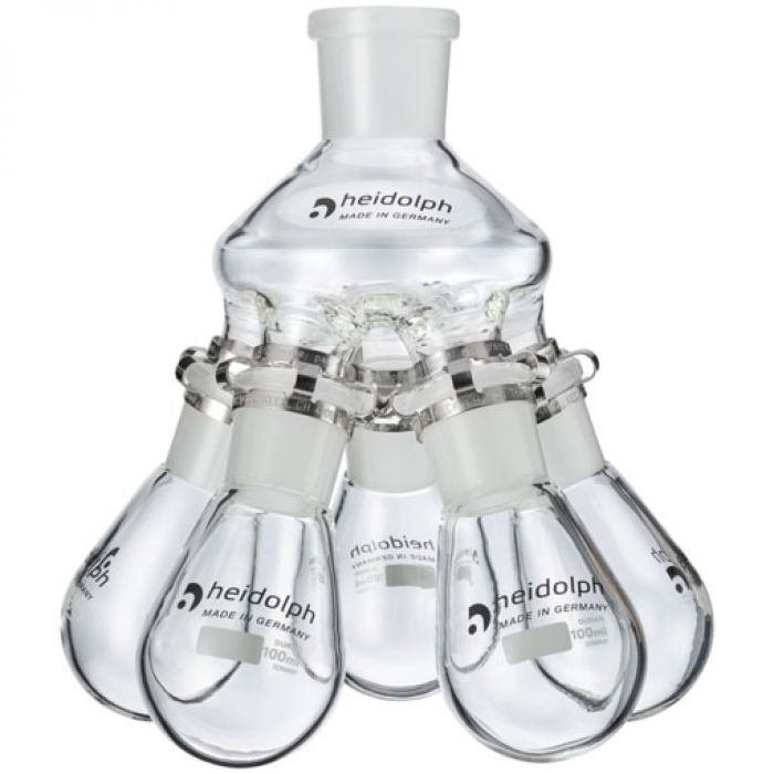 Heidolph 5 voudige spin met 100 ml kolven