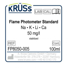 Krüss FP8050-005 kalibratievloeistof vlamfotometer 50 mg/l