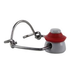 Beugelsluiting wit kunststof