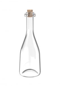 Glazen fles voor levensmiddelen