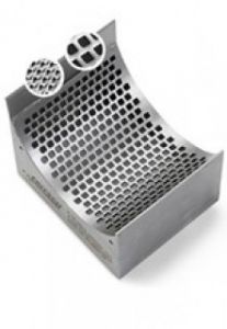 Fritsch zeefcassette met zeef 1 mm chroomvrij staal P19