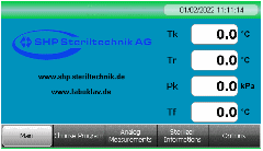 SHP touchscreen display Laboklav 55-195