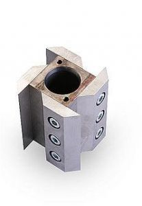 Fritsch rotor en vaste messen gereedschapstaal P15