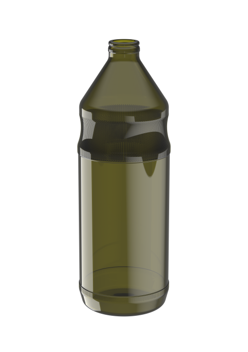 Glazen fles voor levensmiddelen