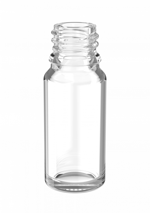 V2612 - 10ml Druppelfles 18mm helder glas