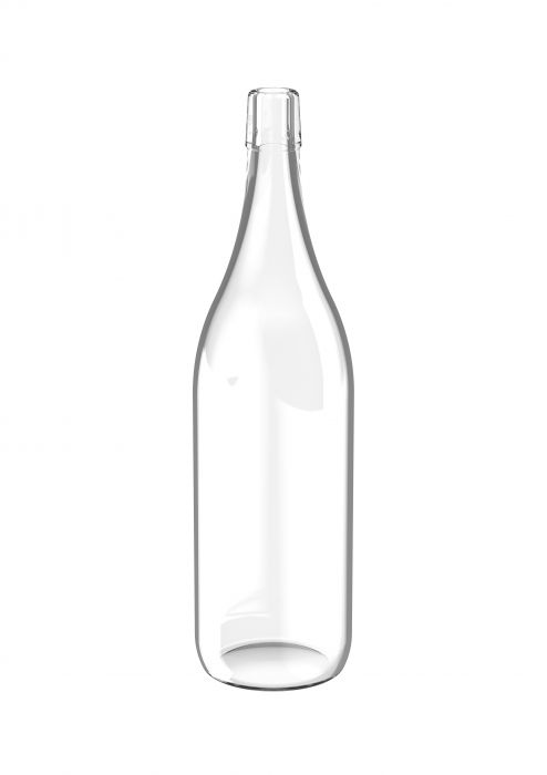 Glazen fles voor levensmiddelen