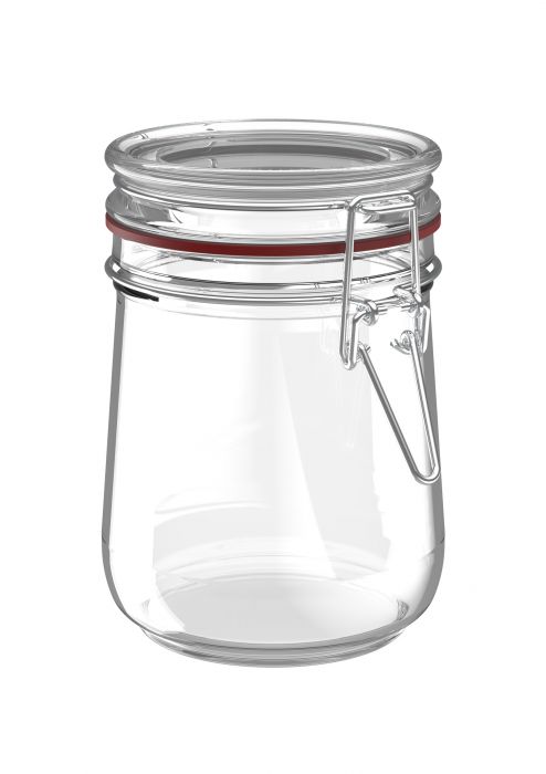 Glazen pot voor levensmiddelen