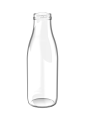Glazen fles voor levensmiddelen