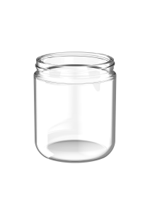 390ml Schroefpot 80mm, helder glas